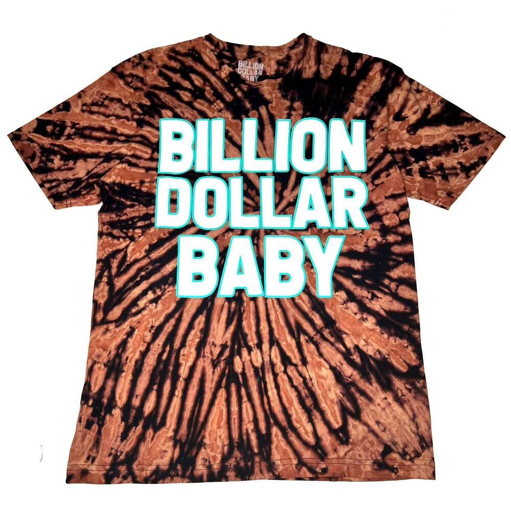 NEW BILLION DOLLAR BABY men's logo tie dye t-shirt in black